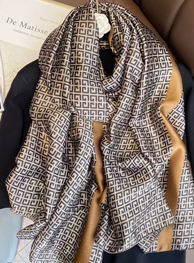 Summer Female Beach Flower Headband Muffler Women Silk Scarf