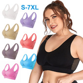 Underwear Padded Tops Women Crop Seamless Big Gym Bra Size