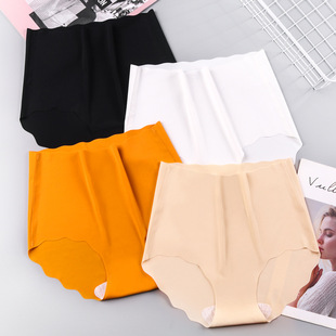 High-waisted Abdomen Seamless Ice Silk Underwear Women's Cot