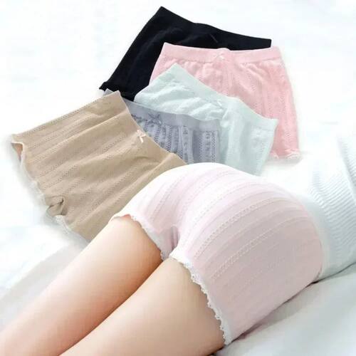 Lace Seamless Shorts Safety Short Pants Women High-stretch B