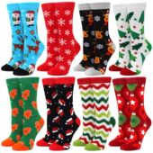 Chris Claus Christmas New Socks Santa Tide Women Elk