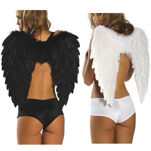 Children Adult Angel Wings Props Performance Halloween Feath
