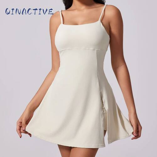 Women's sports beautiful back dress Removable chest cushion