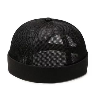 Unisex Mesh Brimless Skullcap Hip Hop Sailor Summer Cap with