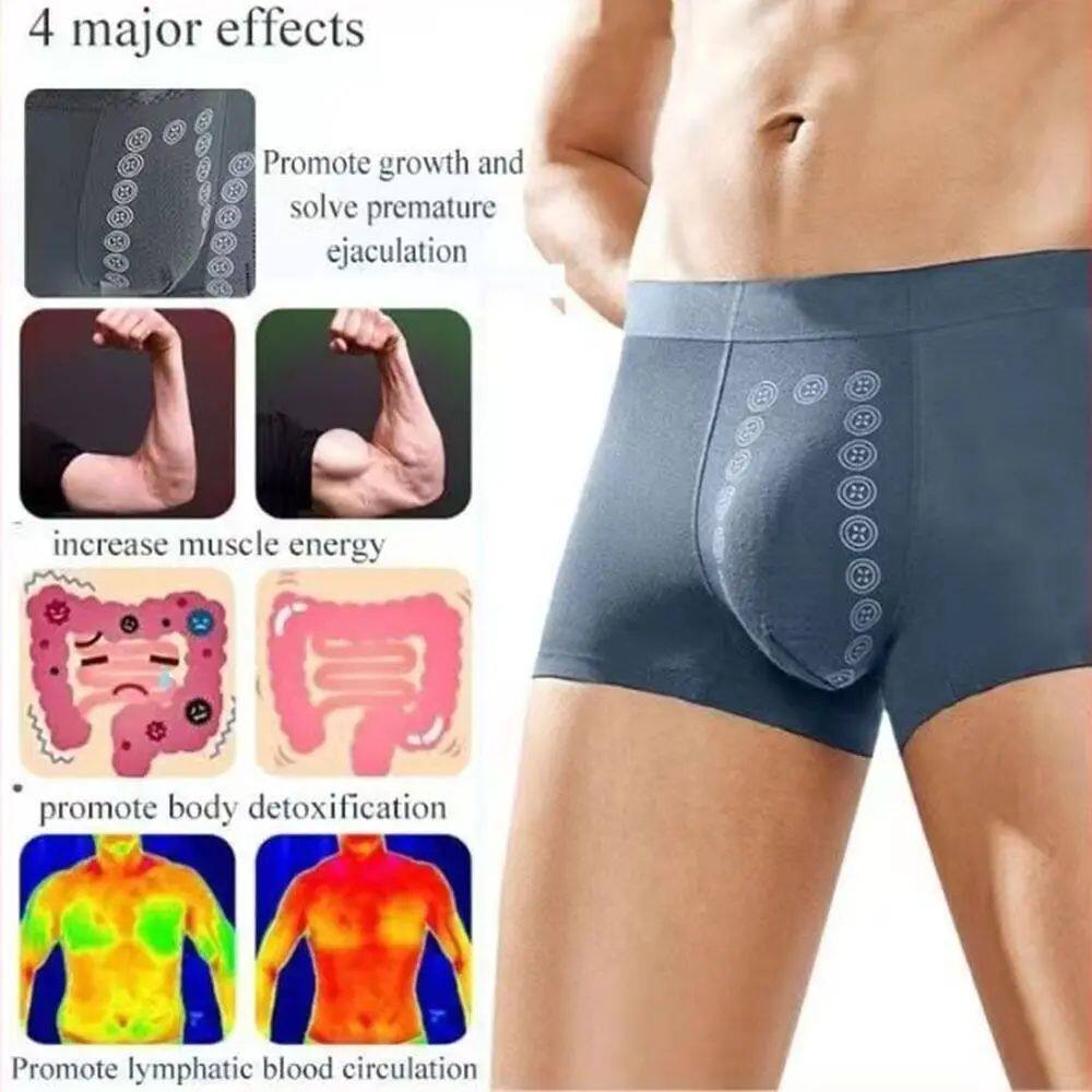 Breathable Magnetic Therapy Men's Underwear Polyester Fibre
