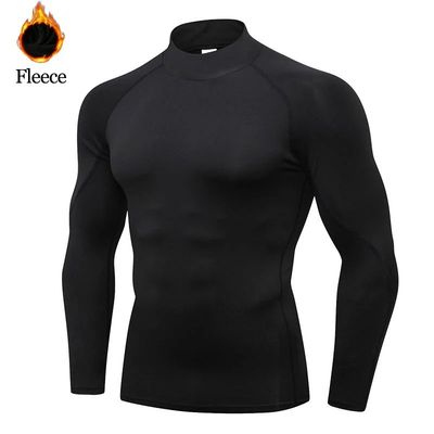 Winter Man Compression Shirt Cycling Clothing Warmth Shirt W