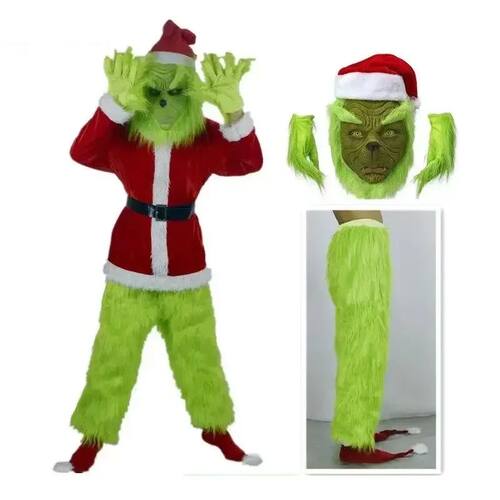 New Christmas Costume Cosplay Clothes Dress Up Santa Claus W