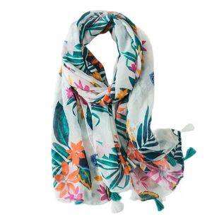 Scarves Golexury Beach Tropical Print Shawl Summer Viscose