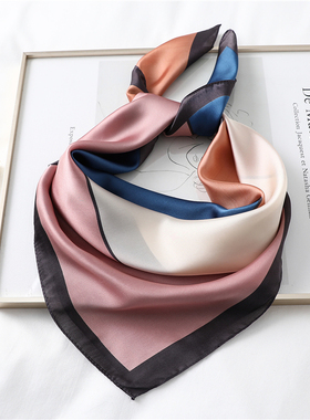 New Design Women Silk Scarf Square Neck Shawls Foulard Lady