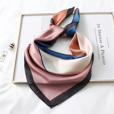 New Design Women Silk Scarf Square Neck Shawls Foulard Lady