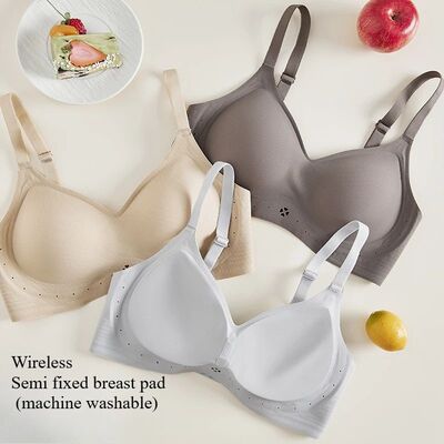 New Seamless Bra for Women Comfortable Jelly Bra Wireless Pu