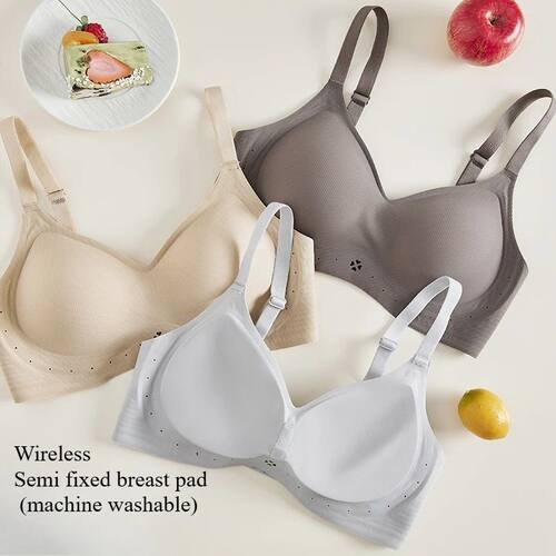 New Seamless Bra for Women Comfortable Jelly Bra Wireless Pu