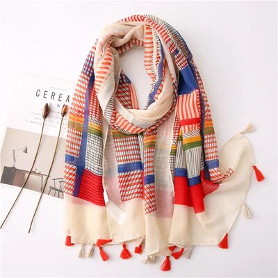 NewSummer Women Scarf Bohemia Flower Beach  Shawls and Wraps