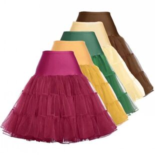 Vintage Wedding Bridal Petticoat Cosplay Rockabilly Dress Cr