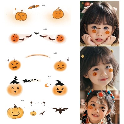 Makeup Face Sticker Snowflake Tattoo Sticker Sunburn Love Ca