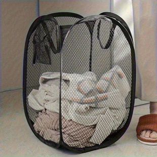 Mesh Laundry Basket Collapsible Clothes Portable Hamp Pop