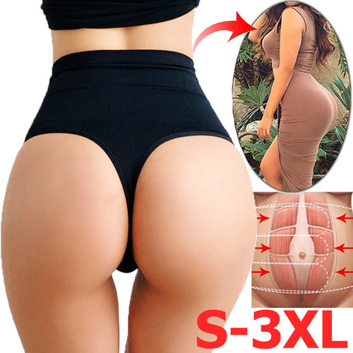 Sexy Women Thong Shaper High Waist Tummy Control Panties Sli