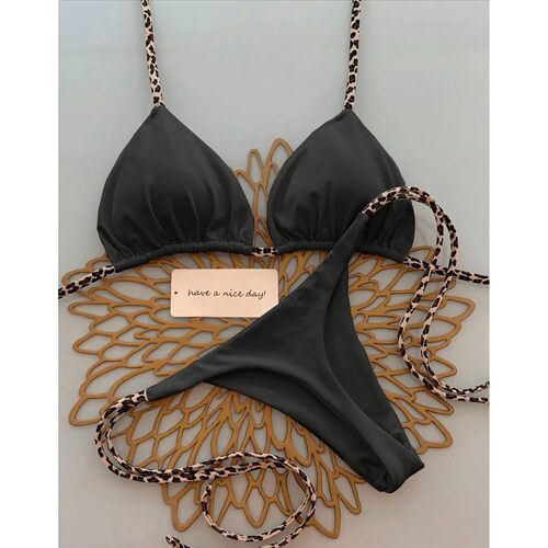 Bikini Women Swimsuit Beach Vacation Swimwear Leopard Printe
