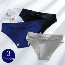 3PCS/Set Seamless Women's Panties Solid Color Cozy Underwear