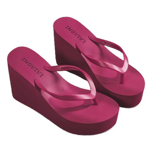 EOFK New Women Flip Flops Wedges Comfort Summer Platform Sli