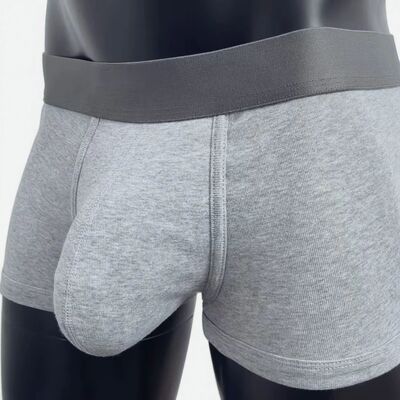 Cotton men's boxer briefs with large pockets, comfortable an