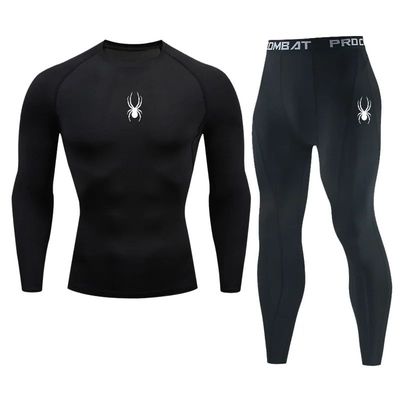 Gym Compression T-shirt Men's Long Sleeves Fitness Suit Spor