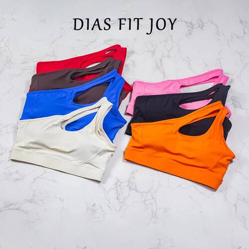 Women One Shoulder Sports Bras Yoga Top Vest Yoga Gym outdoo