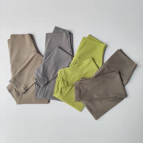 Pocket Sports Nude Yoga Pants Women's High Waist Hip Lift Ti