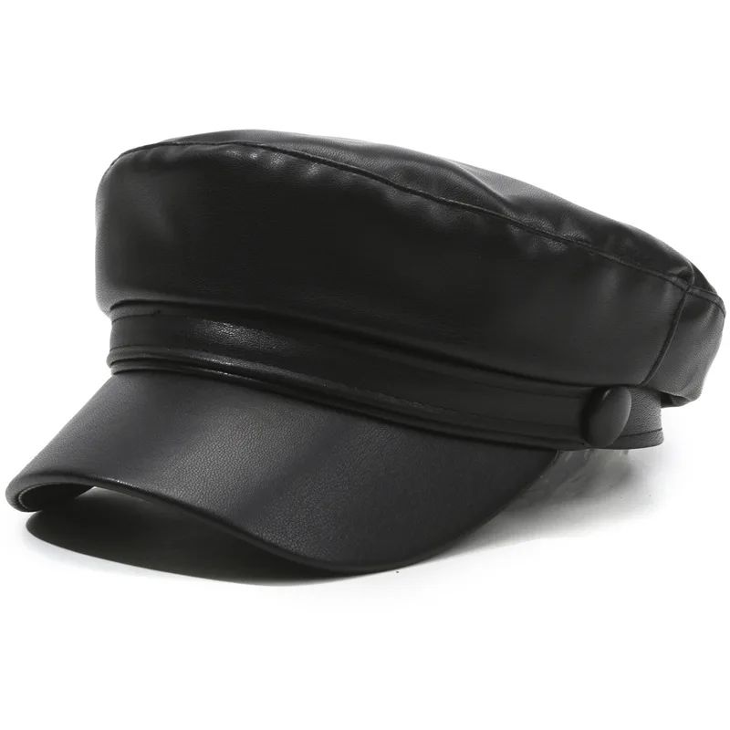 Spring and Autumn Versatile Beret Retro Flat Top Visor Small