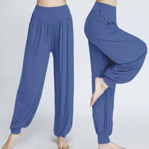 1PCS Women's Elastic Loose Casual Cotton Soft Yoga Sports Da