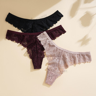 3Pcs/set Lace Panties Sexy Low-rise Brazilian Underwear Fash