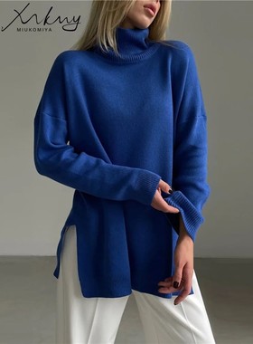 Autumn Winter Women's Sweaters Turtleneck Women Pulovers Sid