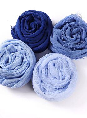 Women New Cotton Linen Scarf For Girls Students Autumn Winte