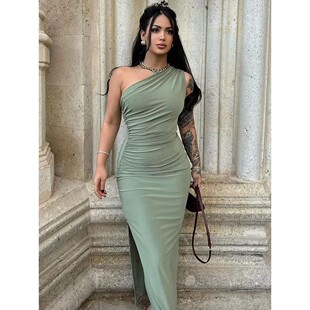 Dresses Maxi Women Sli SplitSleeveless Backless Sexy Summer