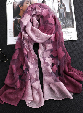 Designer Women Scarf Summer Silk Scarves For Lady Pashmina L