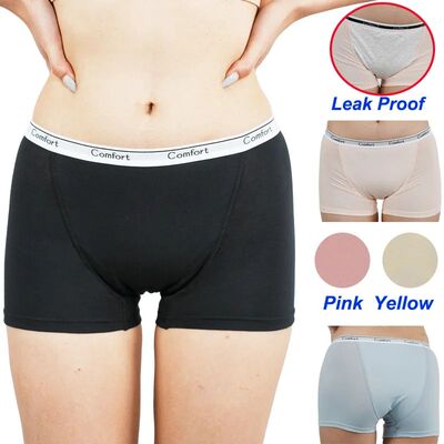 Cotton Menstrual Panties Women Leak Proof Boxer Short Underw