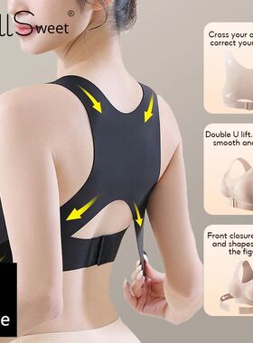 FallSweet 1/2PCS Women's Posture Correction Bras Seamless Wi