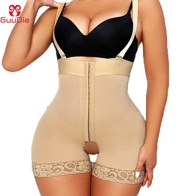 Open Bust Bodysuits Tummy Control Panties with Removable Str