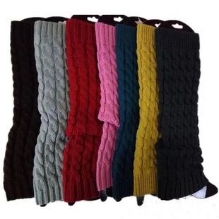 Lady Knee High Leg Warmer Crochet Sock Women Slim Punk Cool