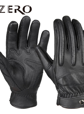 Mens Touch Screen Gloves Leather Motorcycle Glove Outdoor Fu