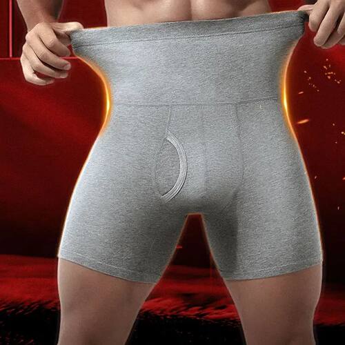 Men's underwear Men's cotton high waist belly large size len