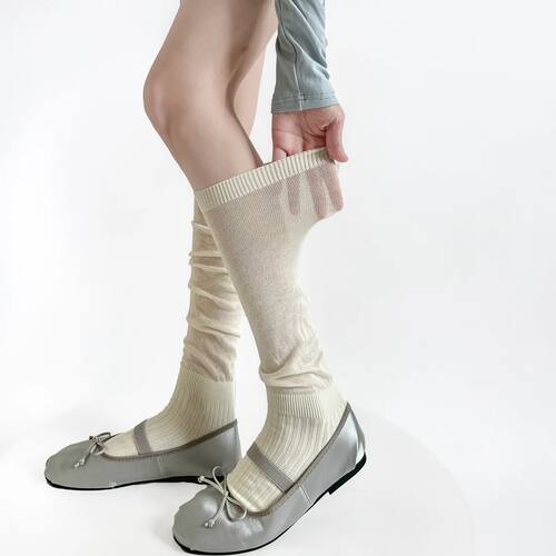 Women Stockings Cotton Thin Breathable JK Girls Knee Socks S