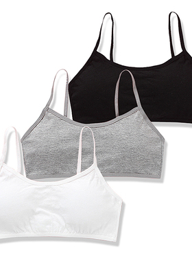 3pc/Lot Kids Cotton Training Bra Girls Teens Underwear For T