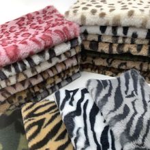 25*45cm Vintage Leopard Tiger Artificial Fur Fabric For Hand