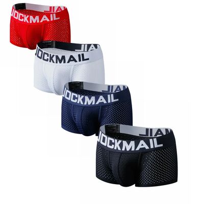 4PCS/Lot Boxer Men Mesh Breathable Boxershorts Men Underwear