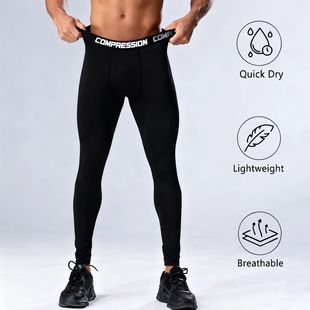 Men's Compression Leggings Sports Base Layer Running Workout