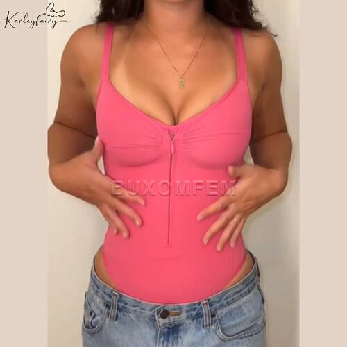 Women's Chest Hugging Sleeveless Jumpsuits Stretchy Breathab