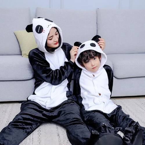 Panda Anime Cosplay Costumes Kids Animal Cartoon Jumpsuit fo