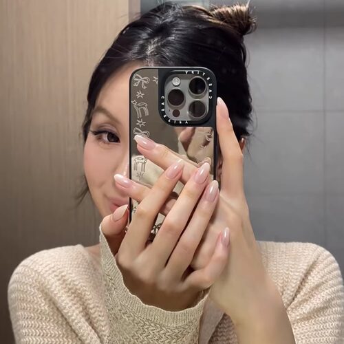 爆款海莉同款粉色猫眼美甲