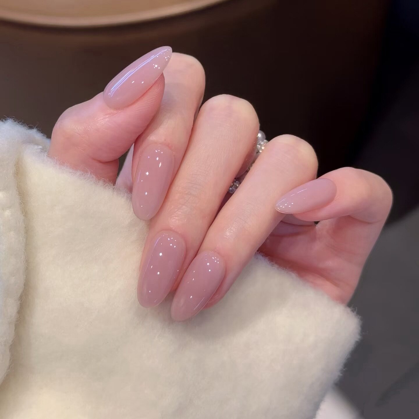 【芋泥冻冻】冰透淡紫色手工穿戴甲露丝同款高级气质显白美甲可卸
